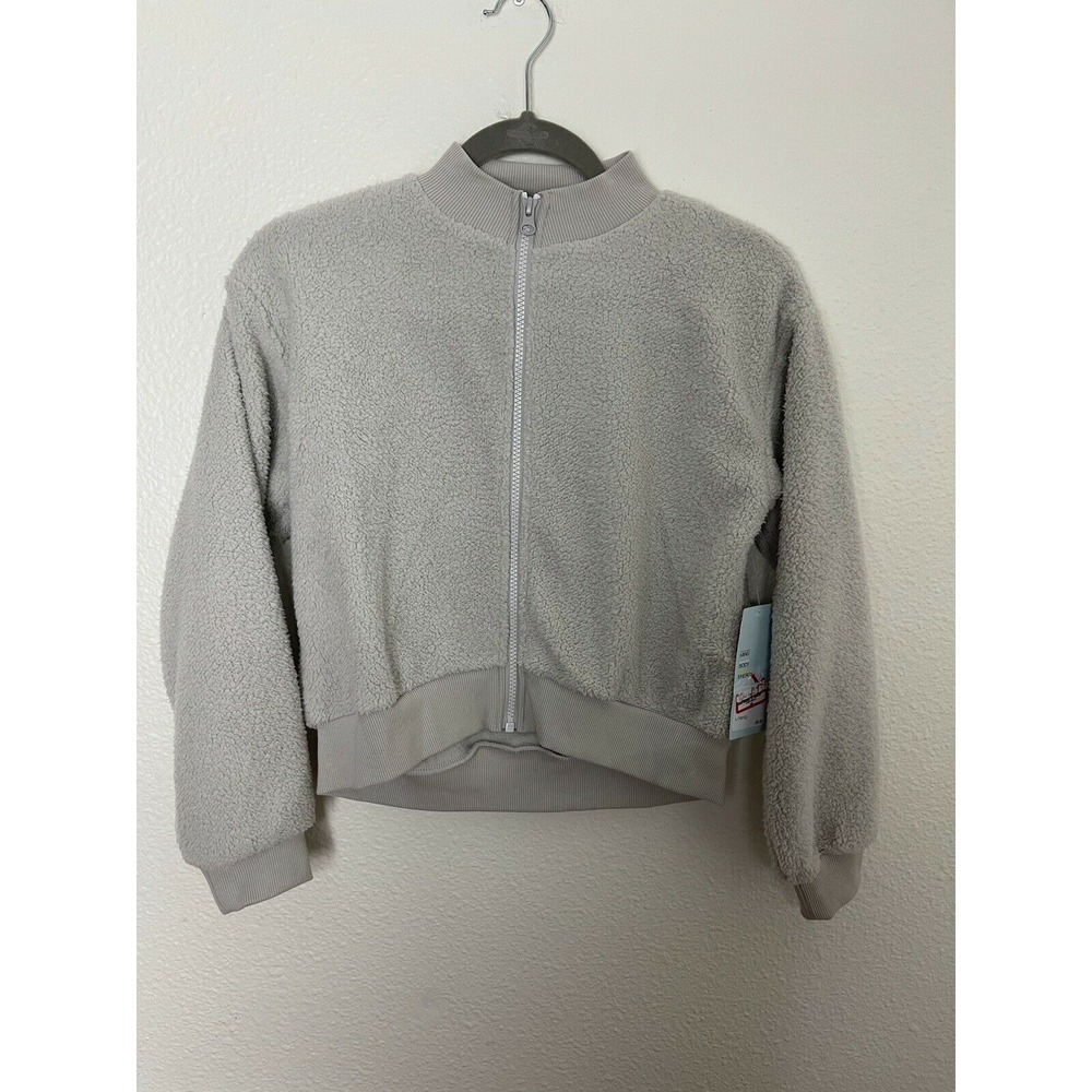 Z by Zella Gray‎ Zip Up Fleece Athletic Jacket Girl's Large (10-12) NWT